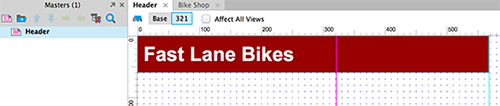 Adaptive masters inherit breakpoints from other pages