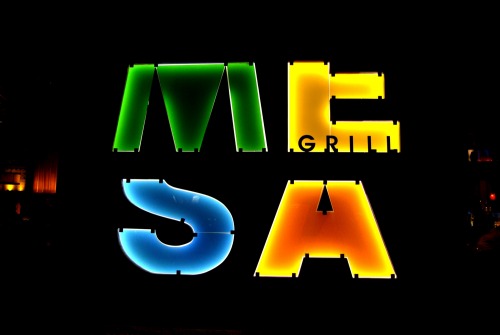 Wayfinding and Typographic Signs - mesa-grill
