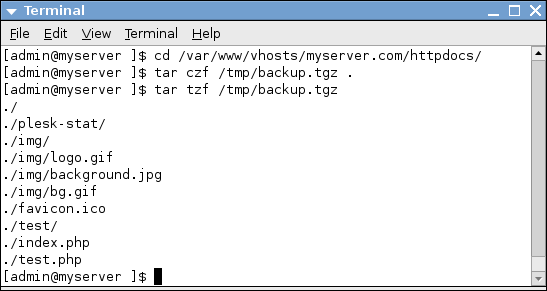 Linux tar command