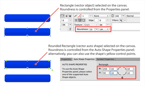 Rounded rectangles