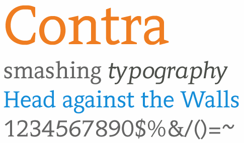 Typography Free Fonts - Contra Font