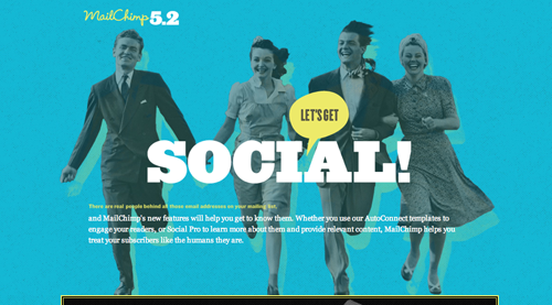 Mail Chimp Social Promotional Site