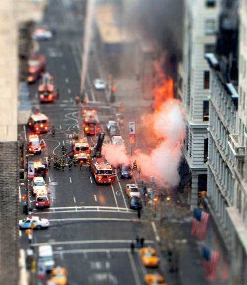 miniature tilt shift photography