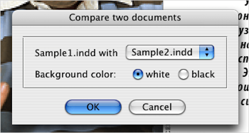 Compare two documents
