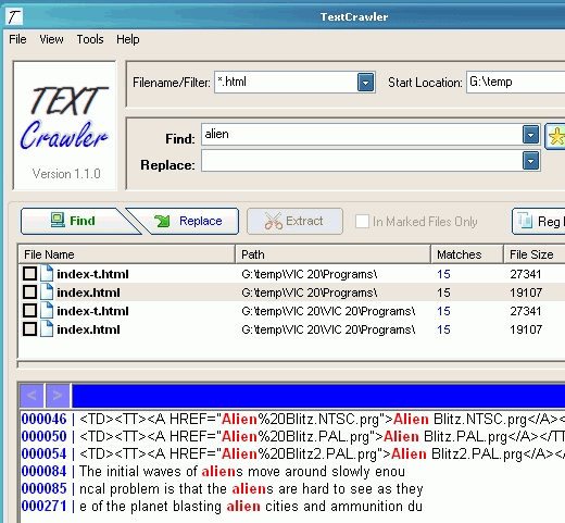 TextCrawler 1.1