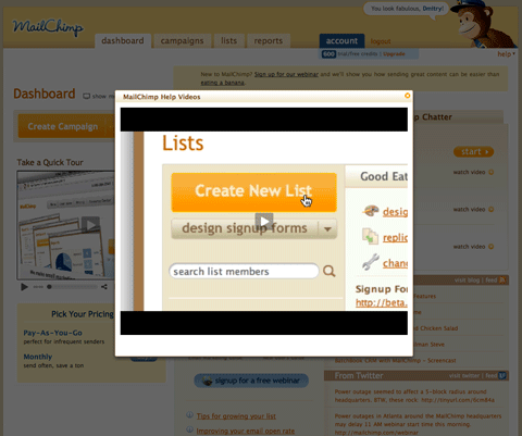 Mailchimp video