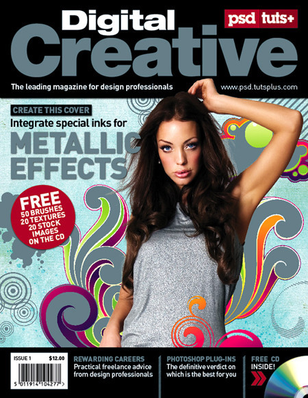 Magazine Cover with Spot Metallic