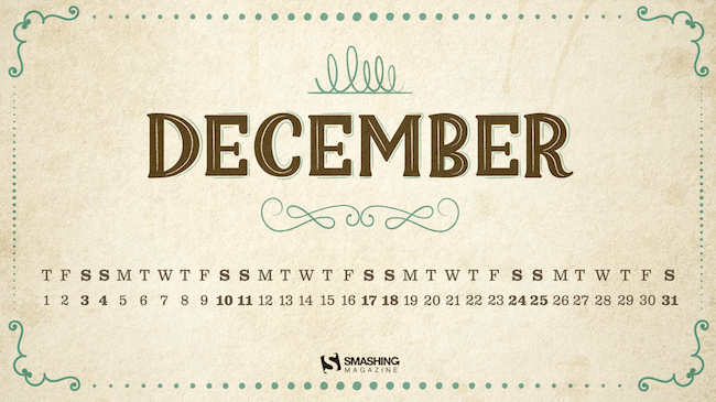 Christmas Wallpaper — Vintage December