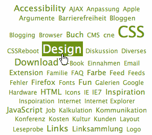 Screenshot Tagcloud