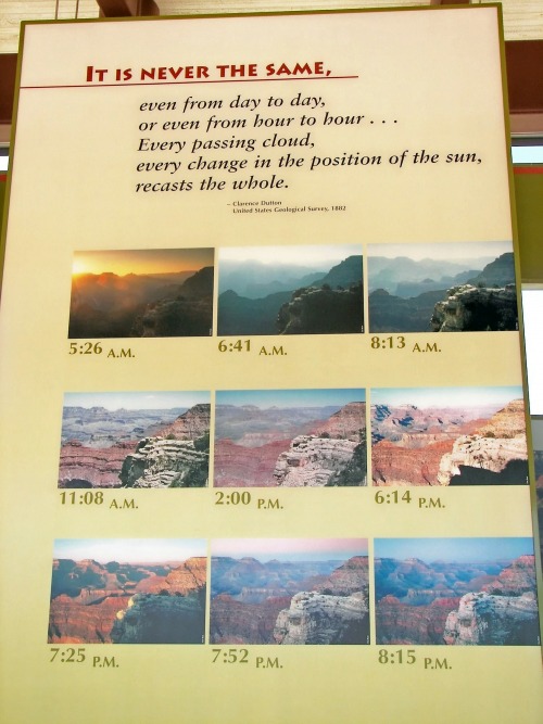 Wayfinding and Typographic Signs - changing-light-of-grand-canyon