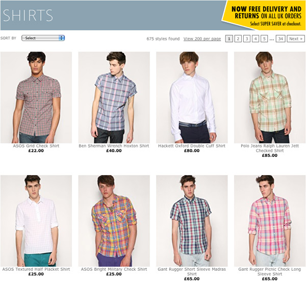 Men modeling shirts