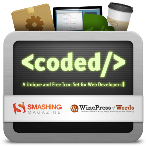 Coded: Unique and Free Icon Set for Web Developers