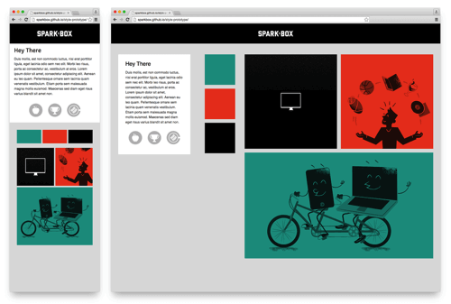 Style Prototype for the first Sparkbox site.