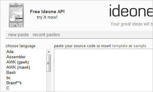 Online IDE and Debugging Tool