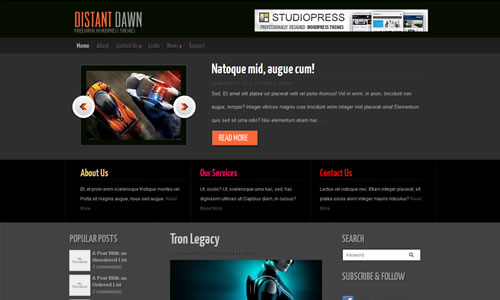 Distant Dawn Free WP Theme