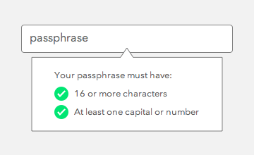 Passphrase validation