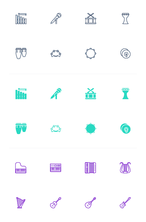 Musical Instruments Icons