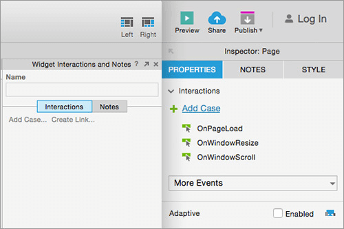 Axure 8 Inspector