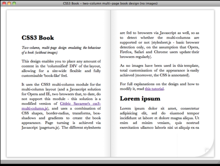 CSS3 Designs For Free Download - css3-book