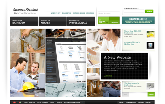 Screenshot, American Standard (americanstandard-us.com).