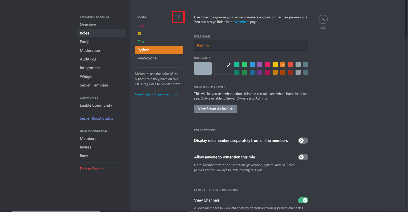 Discord Bot + Server - Made with JavaScript and Discord.js