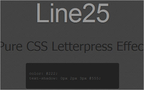 Create a Letterpress Effect with CSS Text-Shadow