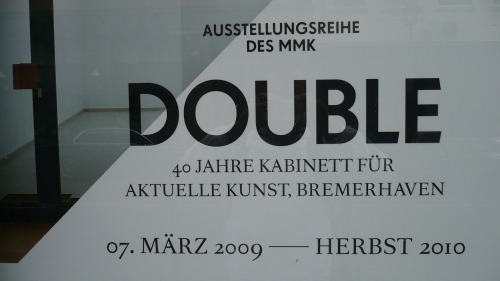 Wayfinding and Typographic Signs - double-exhibition