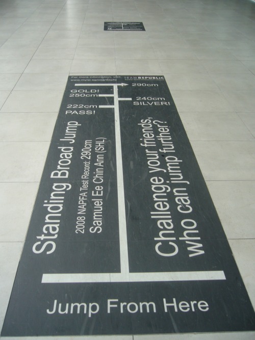 Wayfinding and Typographic Signs - standing-broad-jump