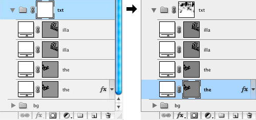 Text Group Mask Layer Example