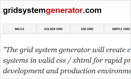 Grid System Generator