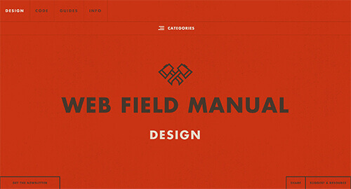 Screenshot of the Web Field Manual