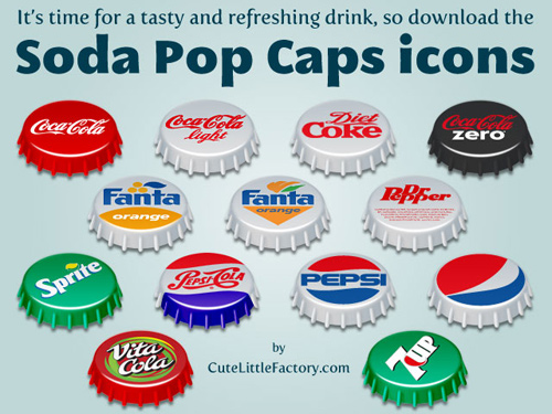 Free High Quality Icon Sets - Soda Pop Caps Icons