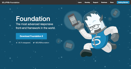 Foundation 5 home page