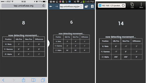 Movement detection on iOS and Android