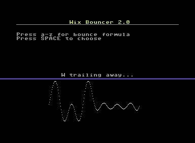 Wixbouncer - a tool to create sine waves
