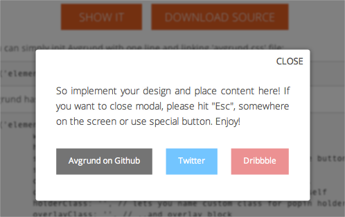 Avgrund: Better Modal Boxes