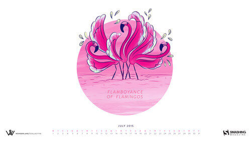 A Flamboyance Of Flamingos