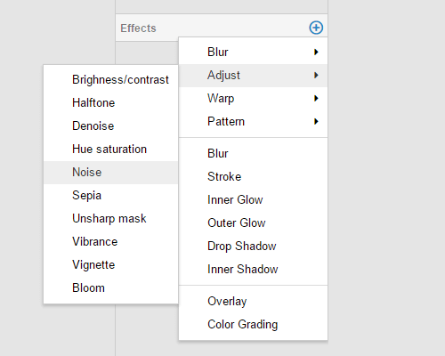 Live filters in Gravit can be added and removed, and their individual settings can be changed using the “Filters” section in the Format panel.
