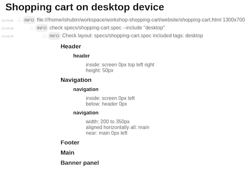 Detailed test report