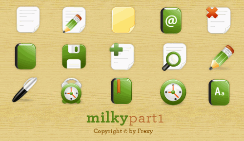 Milky Icon Set