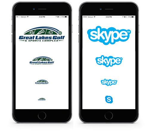 Logos Viewed on Mobile Devices
