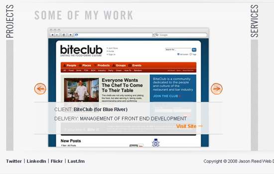 Jason Reed Web Design screen shot.