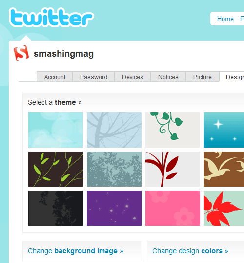 Twitter customization