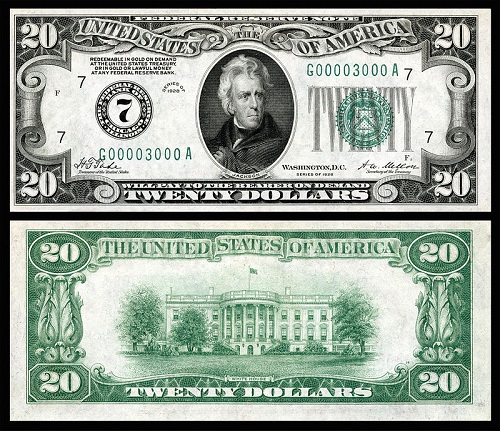 1928 twenty-dollar bill