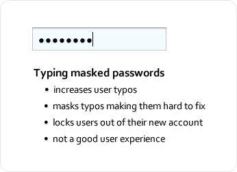 Typing Masked Passwords