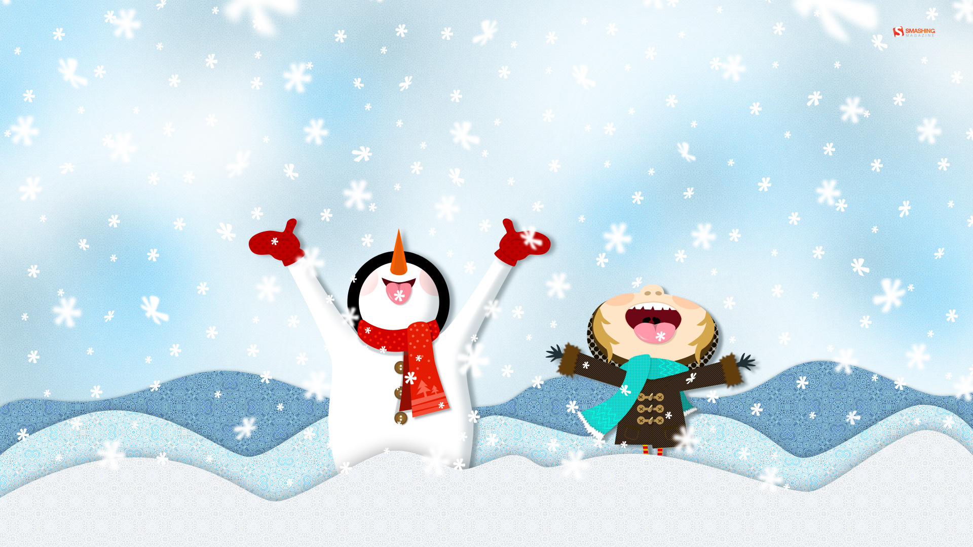 Snowman Christmas Desktop Wallpaper Background, Winter, Season, Snow  Background Image And Wallpaper for Free Download