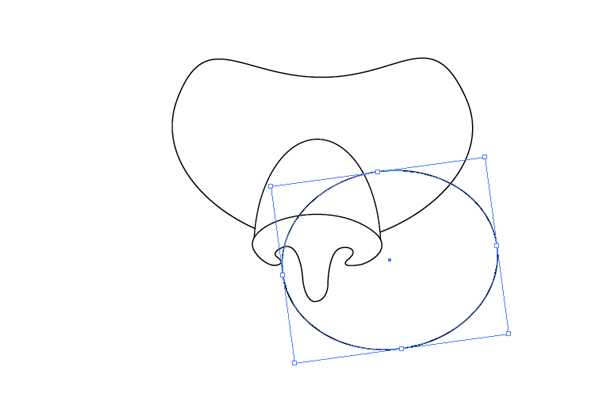 Tiger cheeks, drawing ellipse, right side