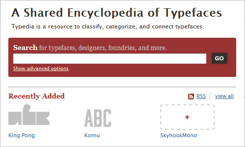 Typedia: A Shared Encyclopedia of Typefaces