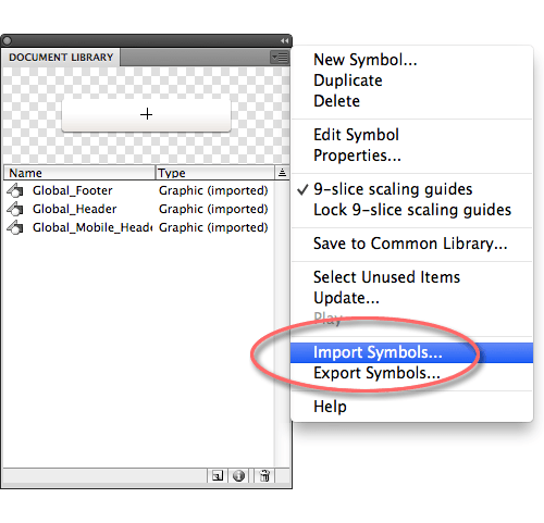 Importing a Symbol