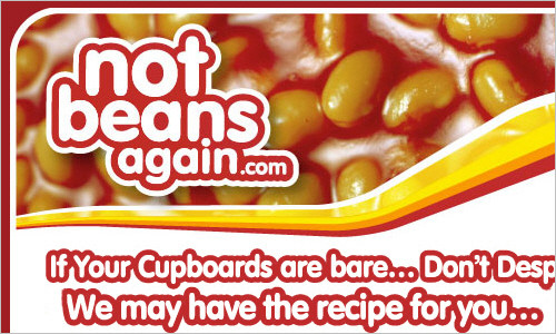 Not Beans Again - find a recipe from your ingredients